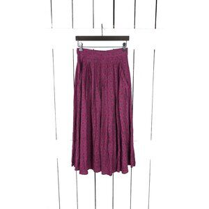 Vintage Liz Sport magenta purple pocket full midi skirt